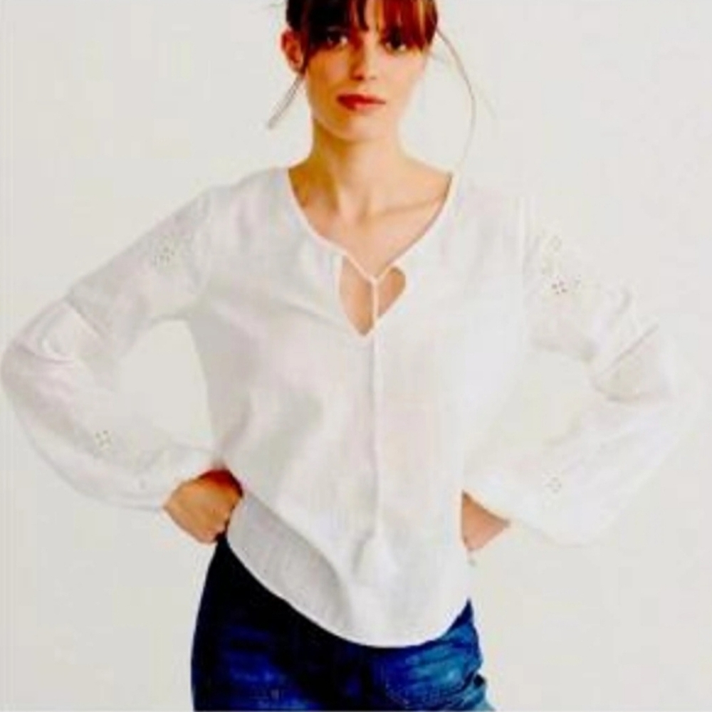 Abercrombie & Fitch Cotton Eyelet Blouse